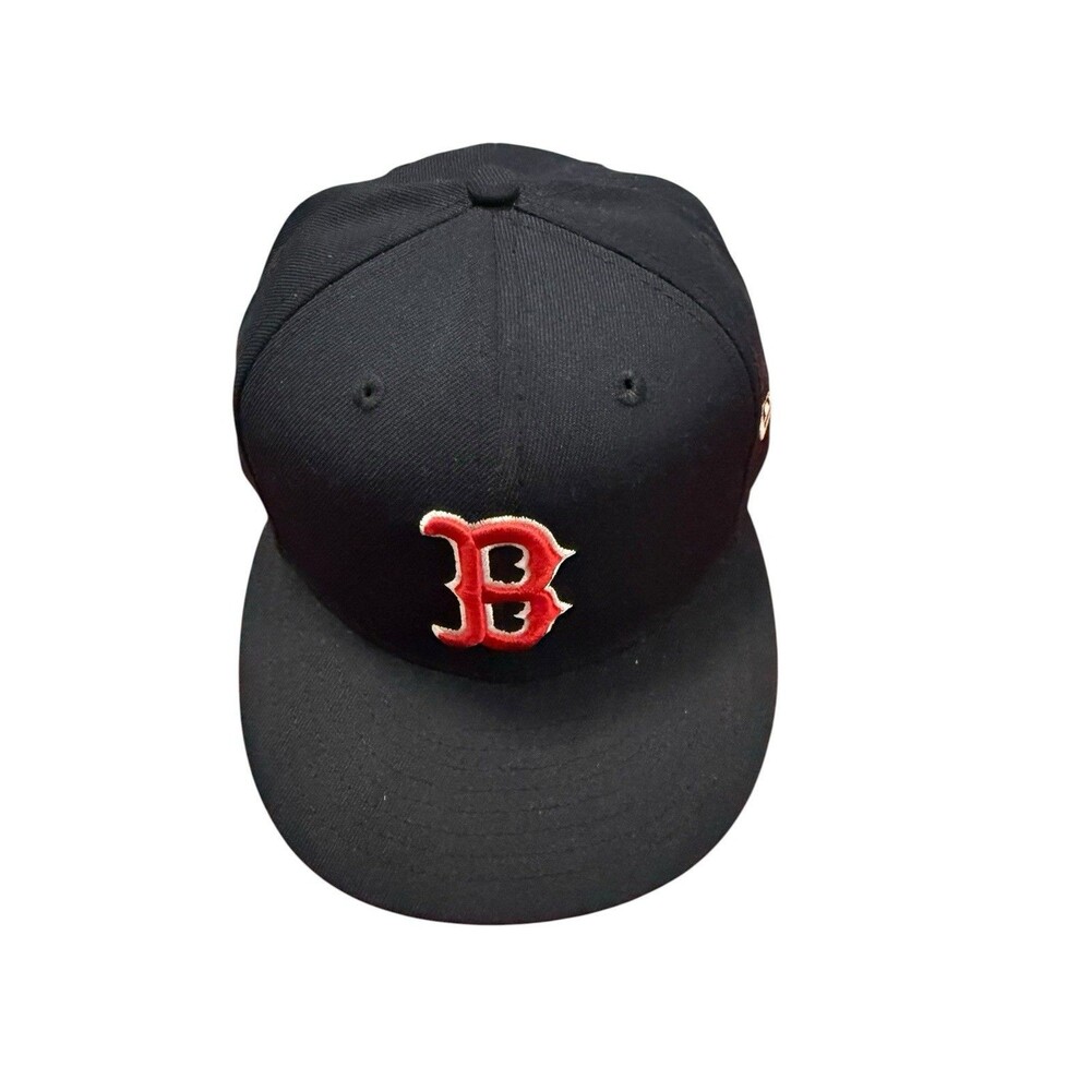 New Era Boston Red Sox 59FIFTY Authentic On-Field Fitted Hat Black 7 1/4 - Picture 2 of 10